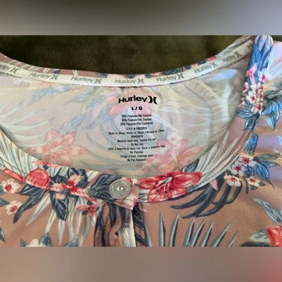 Hurley 2-Piece Hydrangeas Palms XL Pajamas - Picture 3 of 9